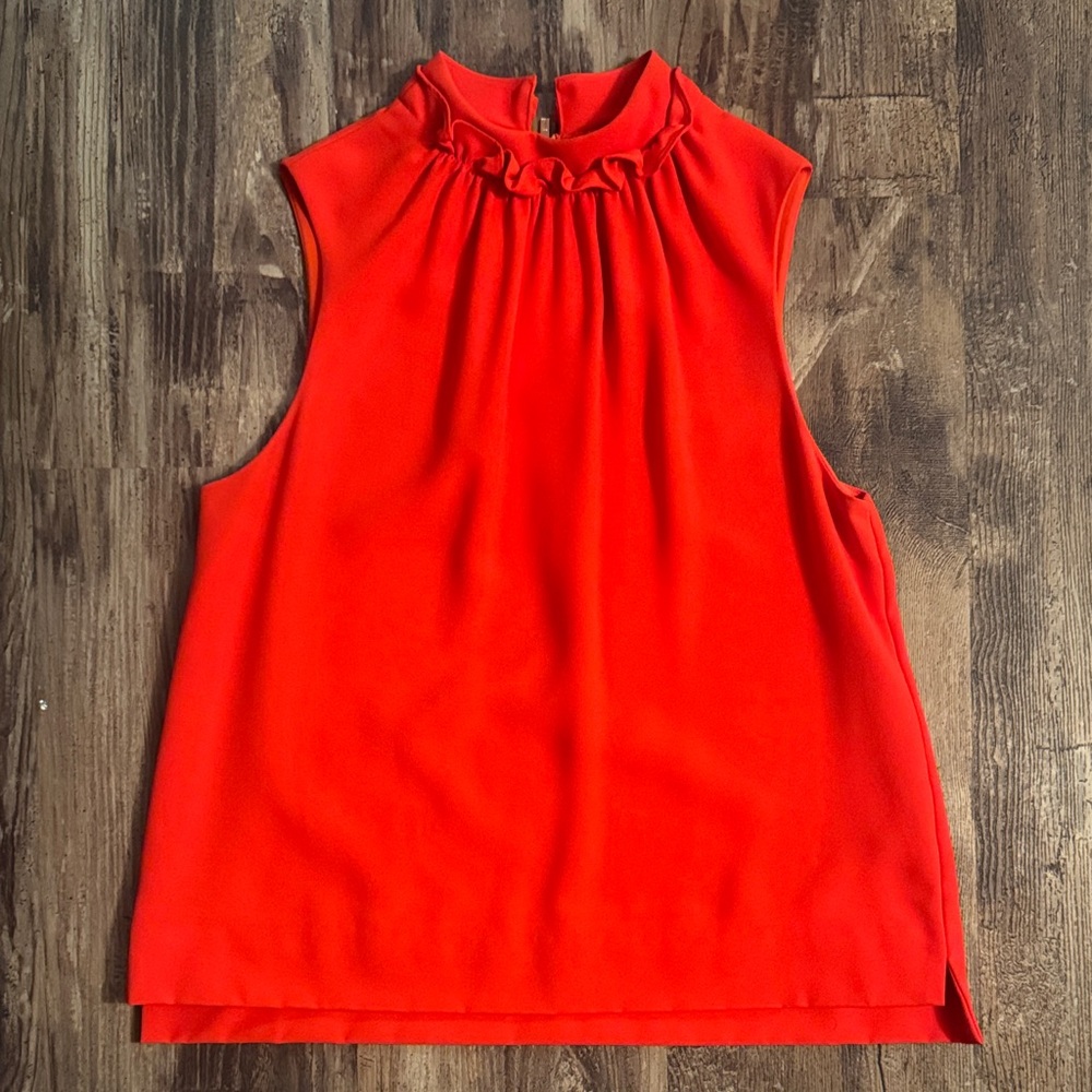Ted Baker London Bright Red Sleeveless Blouse